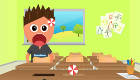Lanzar golosinas en clase