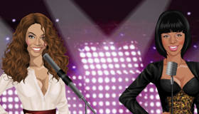 famosos : Juego de vestir a Rihanna y Beyonce - 10