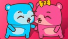 Juego de besos de ositos