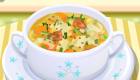 Cocina sopa de verduras