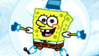 famosos : Bob Esponja prepara un muñeco de nieve