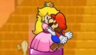 Juego de besos con Mario y Peach