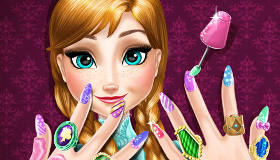 Manicura Frozen para Anna