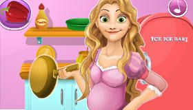 Cocina con Rapunzel embarazada